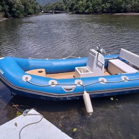 Casa A Beira Do Rio Jaguareguava Na Mata Atlantica Em Bertioga Sp别墅 外观 照片
