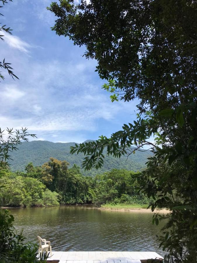 Casa A Beira Do Rio Jaguareguava Na Mata Atlantica Em Bertioga Sp别墅 外观 照片