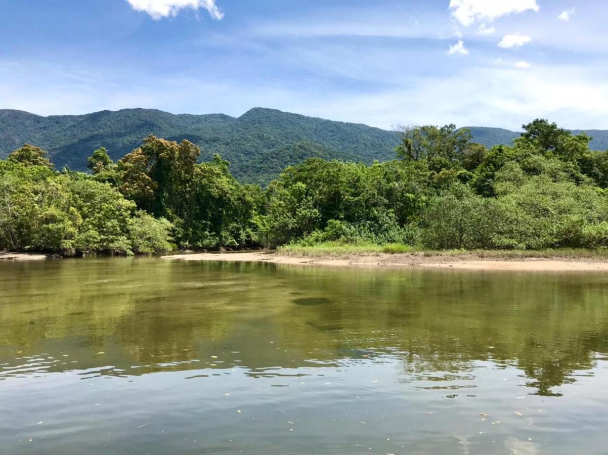 Casa A Beira Do Rio Jaguareguava Na Mata Atlantica Em Bertioga Sp别墅 外观 照片