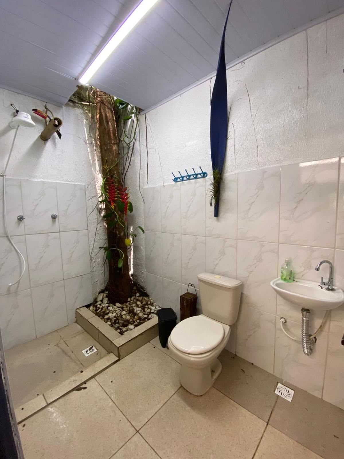 Casa A Beira Do Rio Jaguareguava Na Mata Atlantica Em Bertioga Sp别墅 外观 照片